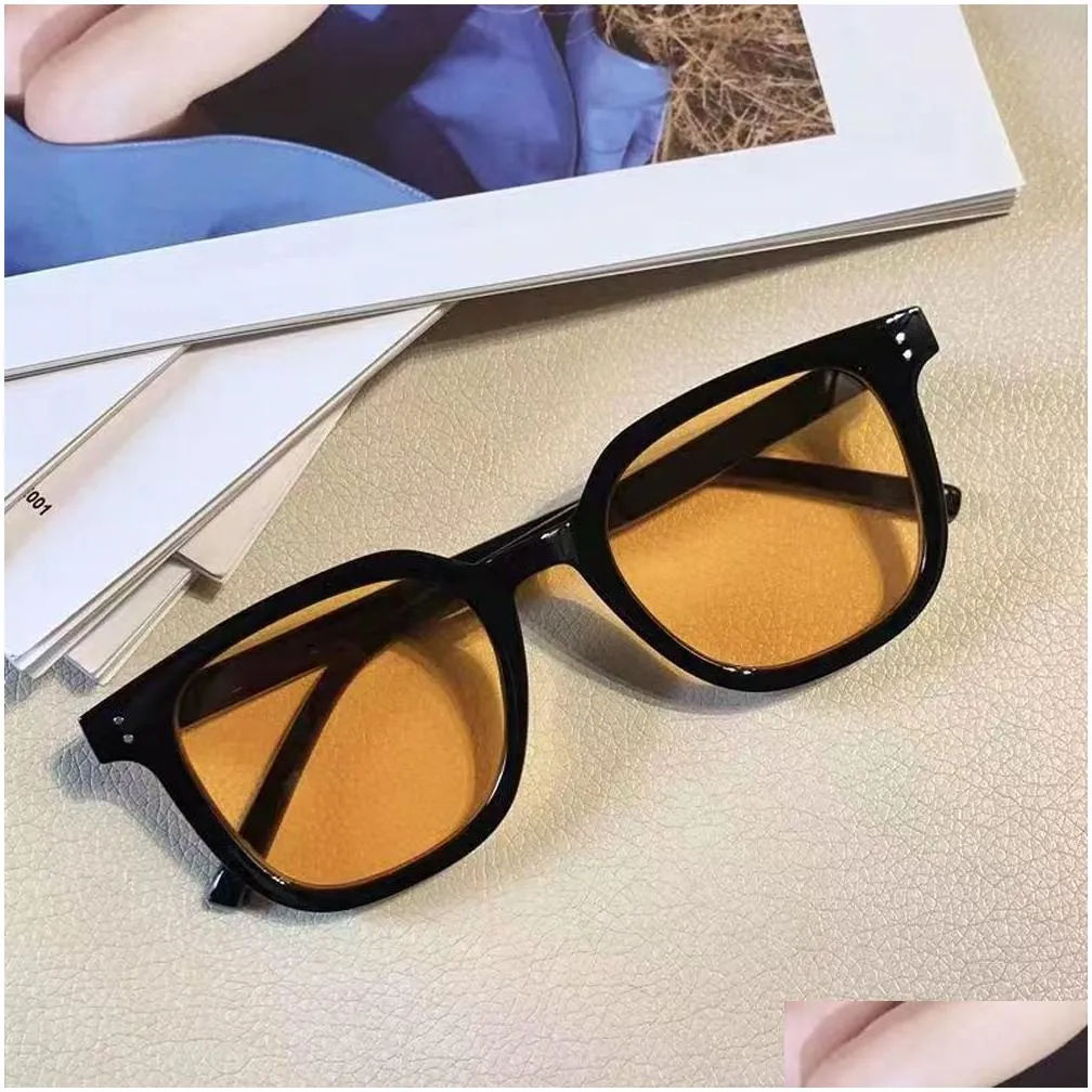 korean rivet frame sunglasses women men designer gradient lenses trends sun glasses outdoor beach fashion eyewear sg667