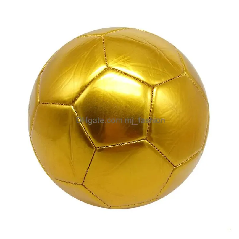 Balls Balls Football No.5 Golden Training For School Lawn Team Sports Students 230520 Drop Delivery Sports Outdoors Athletic Outdoor A Dhgnv