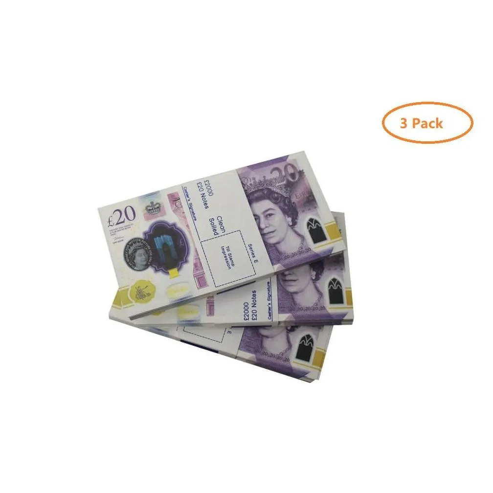 Halloween Supplies Prop 10 20 50 100 Fake Banknotes Movie Copy Money Faux Billet Euro Play Collection And Gifts219A Drop Delivery Toys Dho4U