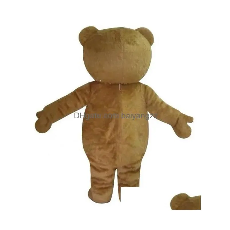 Mascot Real Picture Cute Bear Costume Adt Size Drop Delivery Apparel Costumes Dhm26