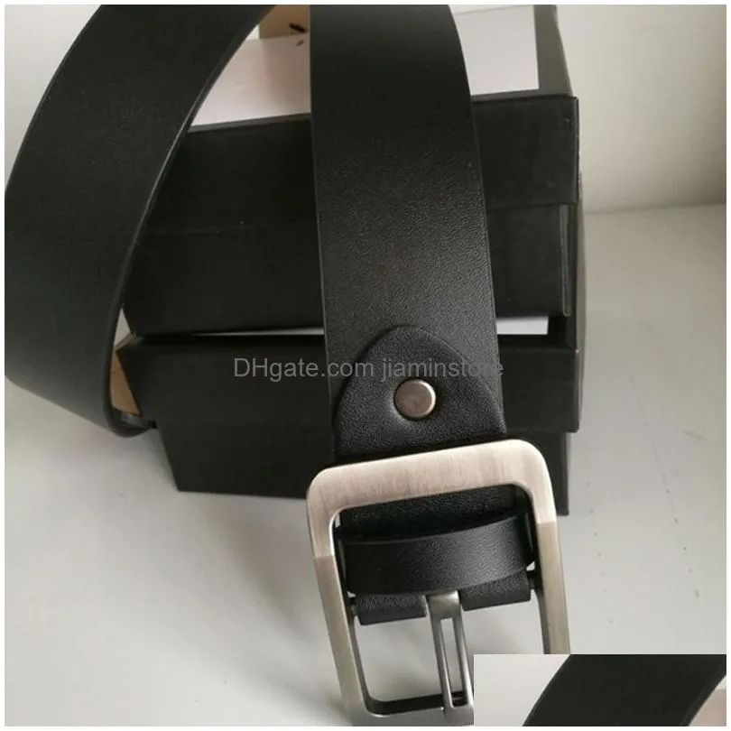 Belts New Cool Designer Belt Men Belts Mens Casual Ceintures Snake Business Genuine Leather Female Ceinture Womens Big Gold Buckle275O Dhdgz