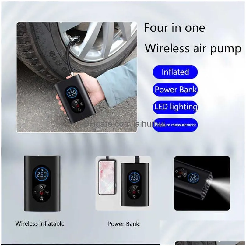 automatic lightweight inflatable pump portable air compressor car tire inflator tyre compressor for cars injector bicycle boat