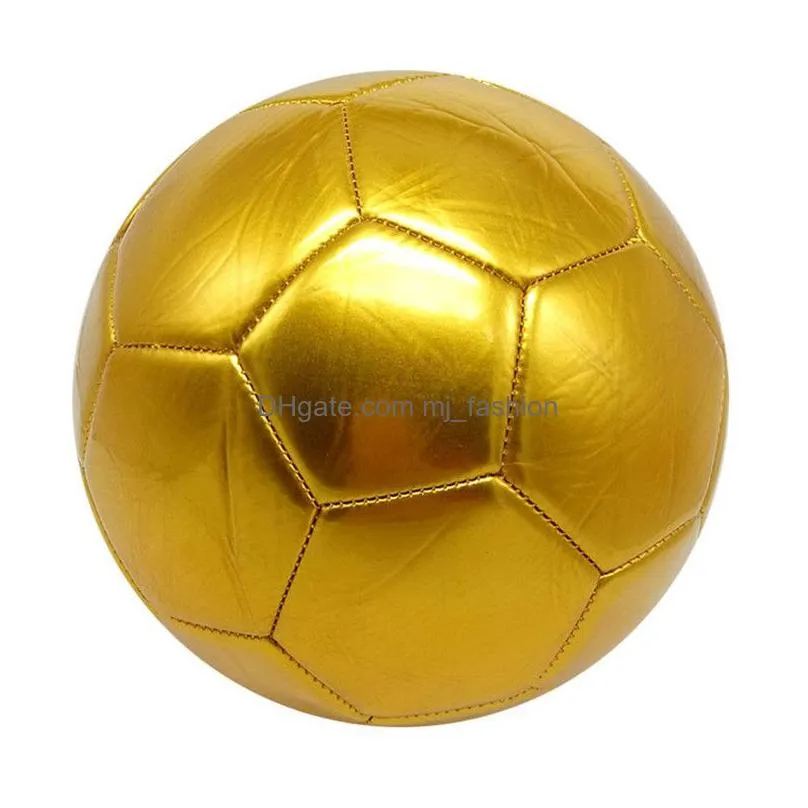 Balls Balls Football No.5 Golden Training For School Lawn Team Sports Students 230520 Drop Delivery Sports Outdoors Athletic Outdoor A Dhgnv