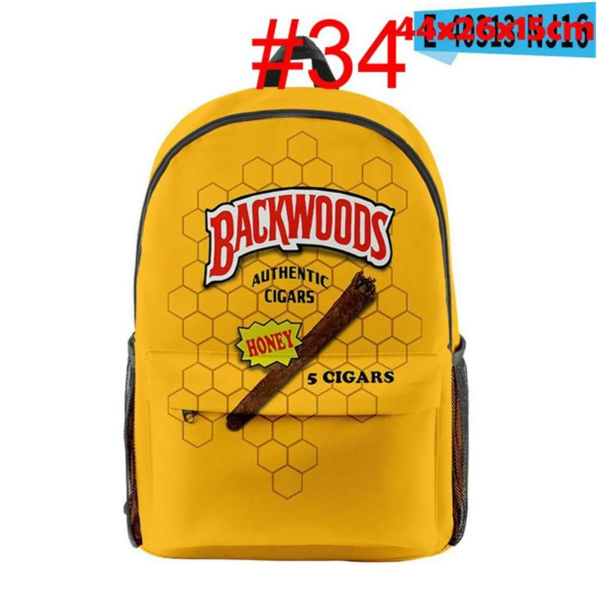 Backpacks Backwoods Backpack Book Bag Honey Bourbon Black Neckstomper Backwood Print Bags Laptop Shoder Schoo Tsetamb Drop Delivery Ba Dhij4