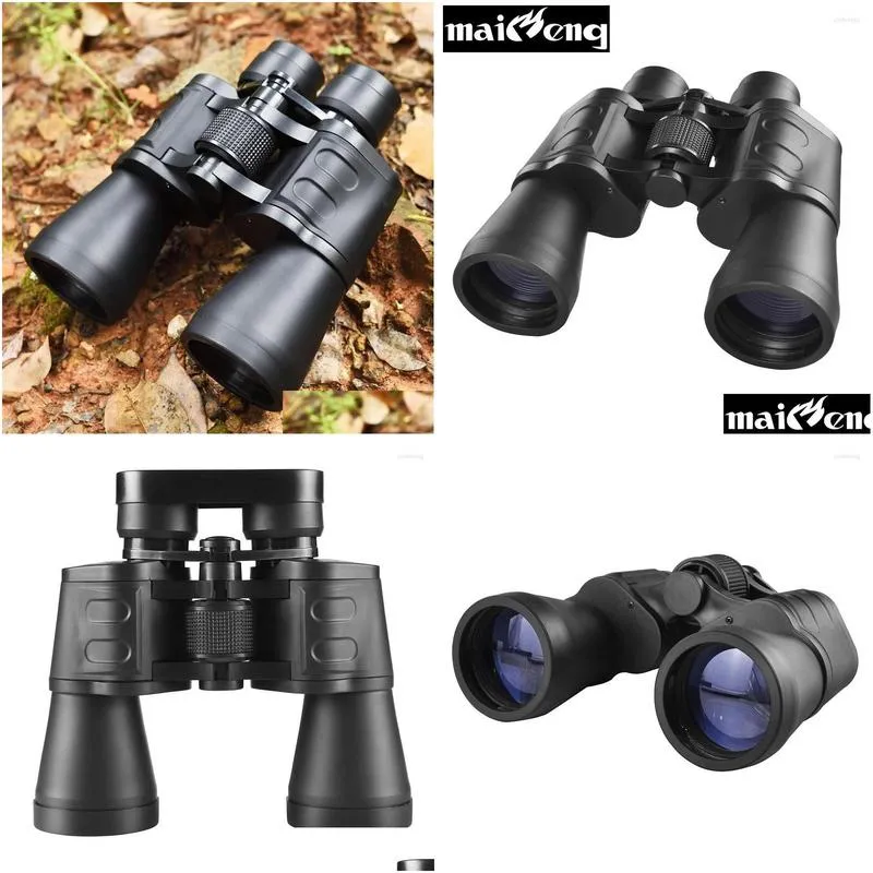 Telescope & Binoculars Telescope Est Powerf Binocars 20X50 Professional Hd Wide-Angle Long Range Binocar For Cam Hunting Concert Drop Dhuzg