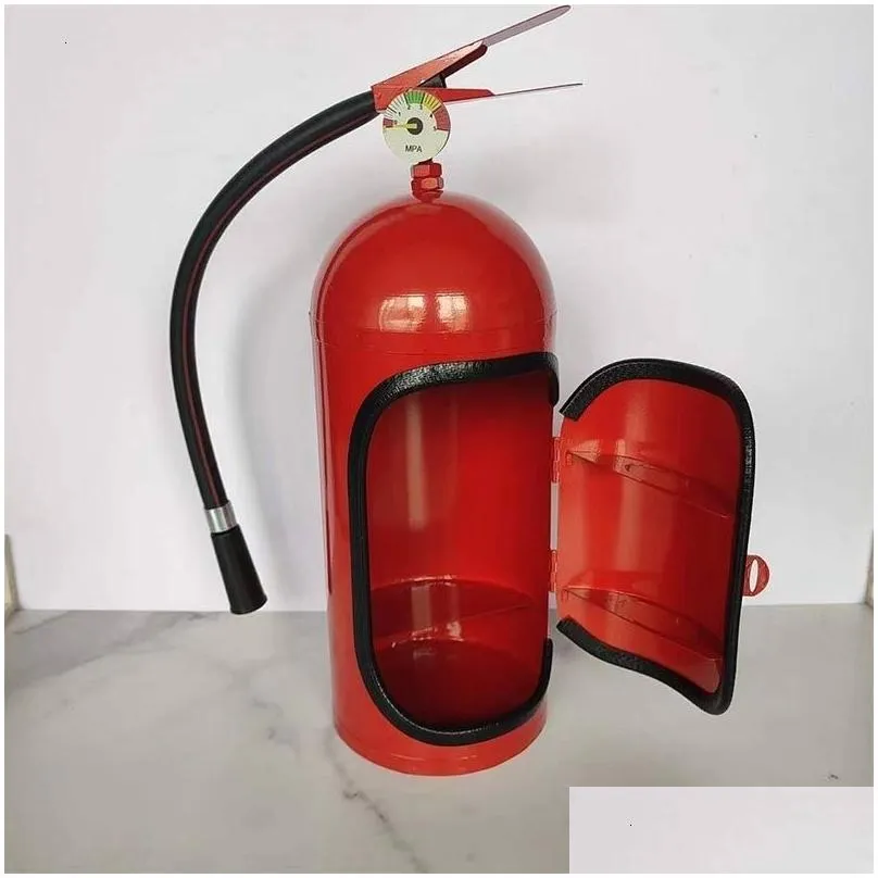 Decorative Objects Figurines Living Room Home Decor Ornament Fire Extinguisher Shape Wine Liquor Storage Cabinet Decoration Crafts Novelty Men Gift