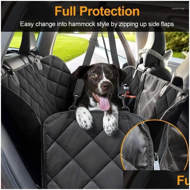 Dog Carrier Dog Carrier Seat Er Large Back For Pet Hammock Car Trucks Suvs With Nonslip Backing Drop Delivery Home Garden Pet Supplies Otmtz