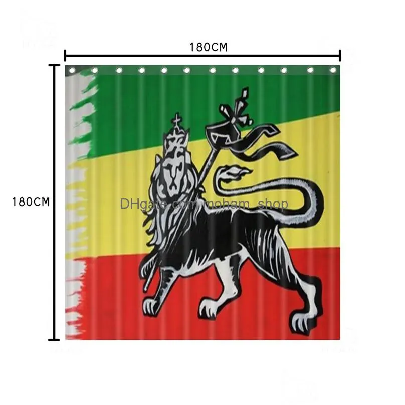 shower curtains rasta flag painted on wooden bathroom set the  of judah wall art waterproof curtain toilet cover mat non slip rug