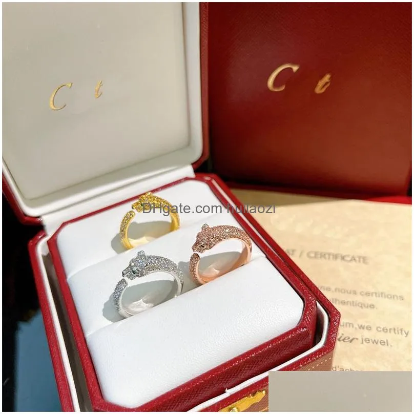 tigers head premium rings luxury designer jewelry for womens mens sterling silver crystal anniversary bridal wedding jewelry three