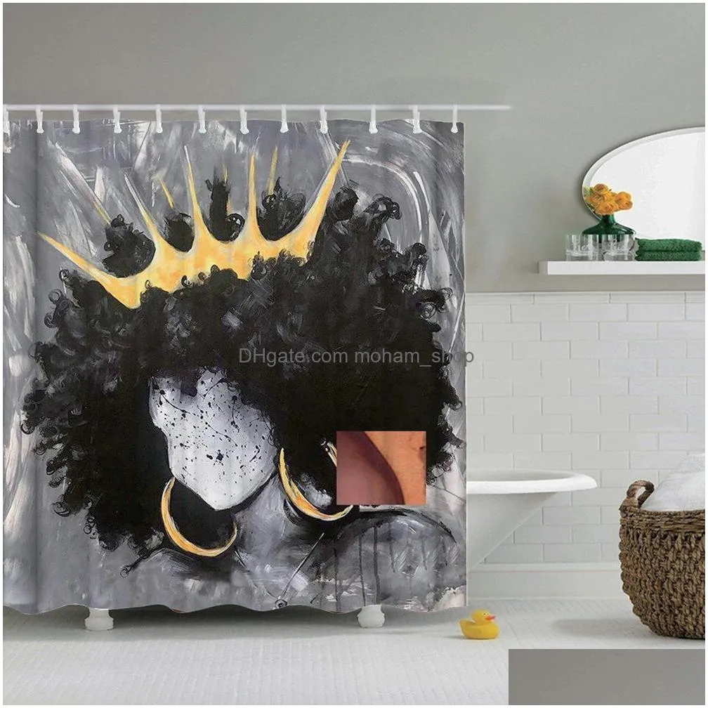 dafield african american shower curtain gray sexy get naked shower curtains waterproof polyester washable bathroom bath t200711