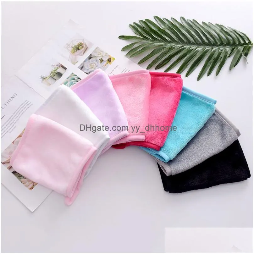 Towel 18X40Cm Makeup Towel Reusable Microfiber Women Facial Cloth Magic Face Skin Cleaning Wash Towels Home Textiles Drop Delivery Gar Dhy1W