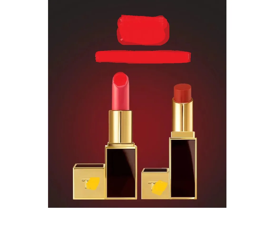 t-f lipstick flame charm black gold tube thin black tube white tube matte moisturizing