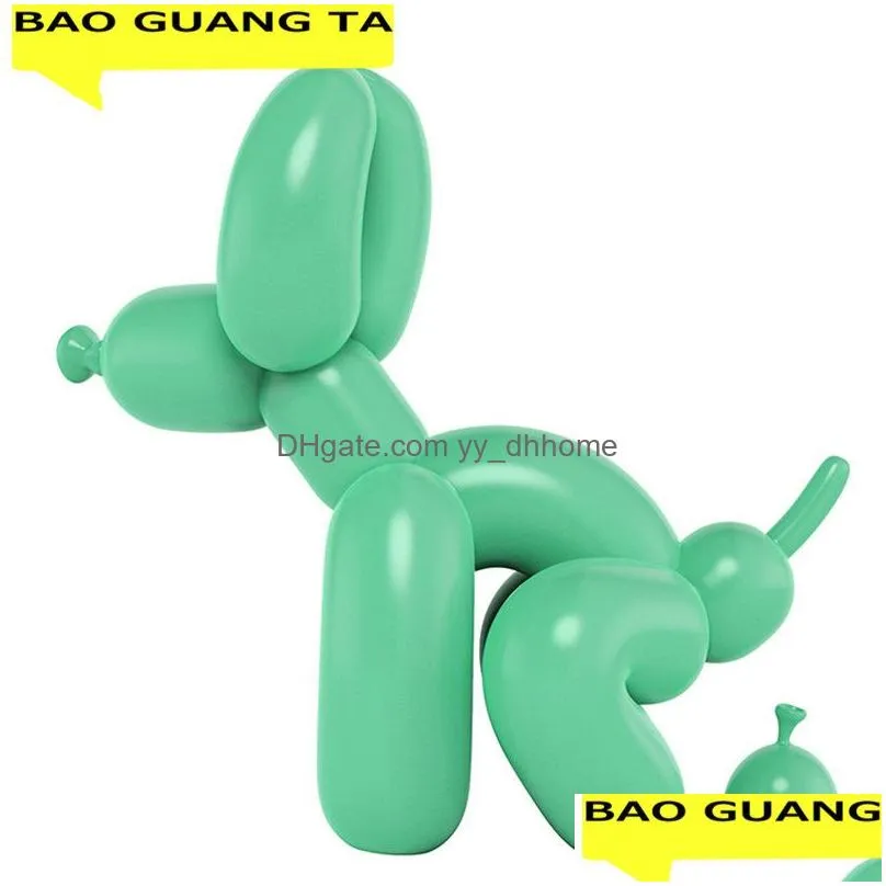 bao guang ta art pooping dog art sculpture resin craft abstract balloon animal figurine statue home decor valentines gift r1730