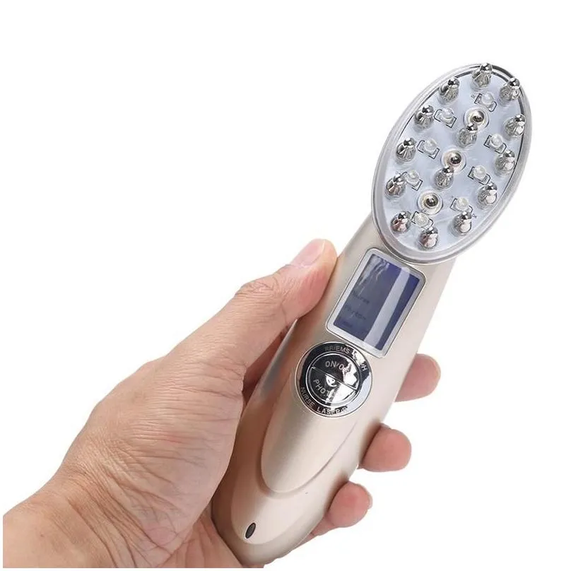 Massage Gun Mas Gun Laser Hair Growth Comb Pon Light Therapy Hairbrush Scalp Anti Loss Treatment Masr Regrowth Drop Delivery Sports Ou Dhmvg