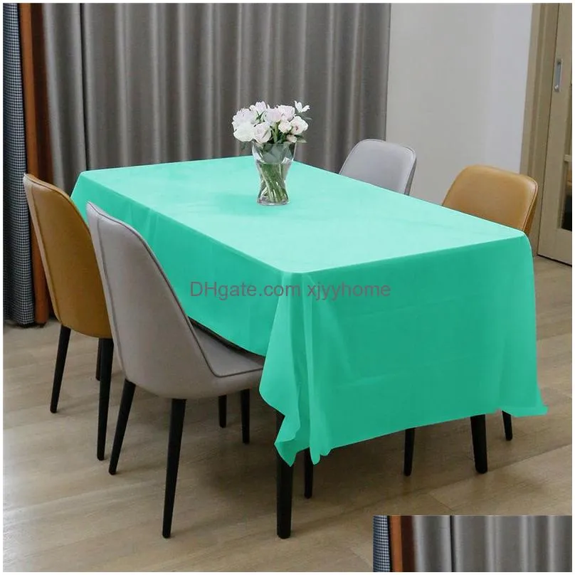 Disposable Table Covers Disposable Table Ers Solid Color Wedding Birthday Party Er Rec Desk Cloth Wipe For Home Drop Delivery Home Gar Dhfyf