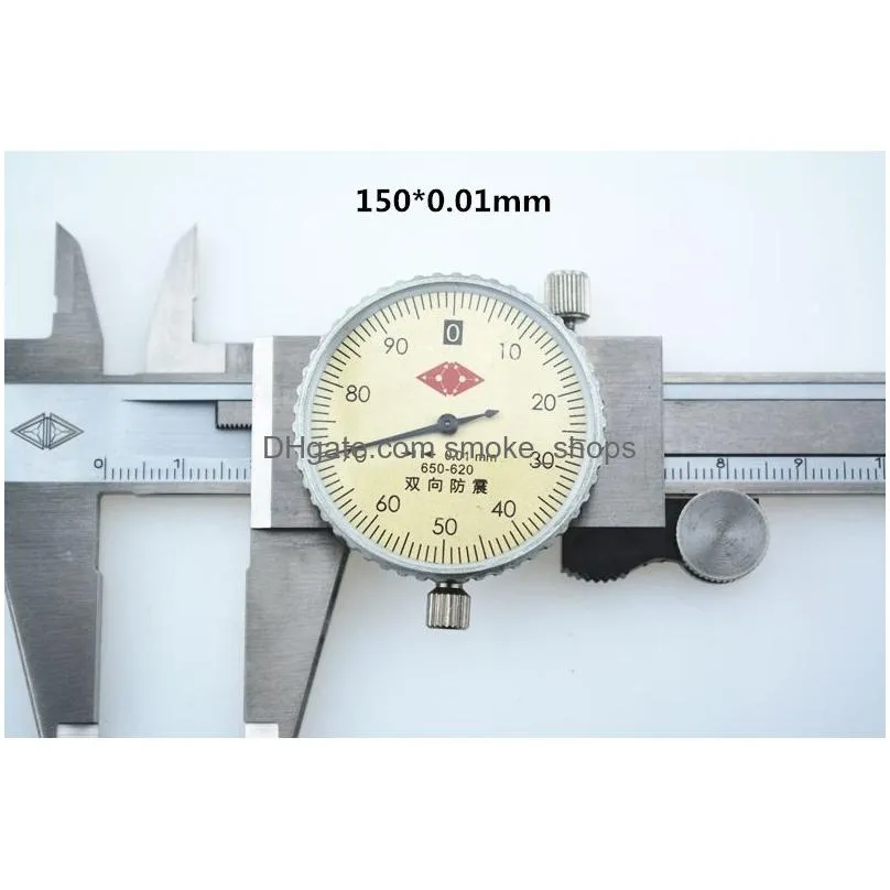 wholesale 6 0-150mm 0.02/0.01mm caliper shock-proof stainless steel vernier measurement gauge metric measuring tool 210810