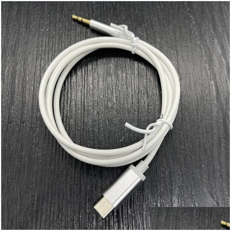 Cell Phone Cables Car O 1M 3Ft Usb Type C To 3.5Mm Male Jack Aux Headphone S Usbc Adapter Converter Computer For S22 S21 Note  D Dhuvj