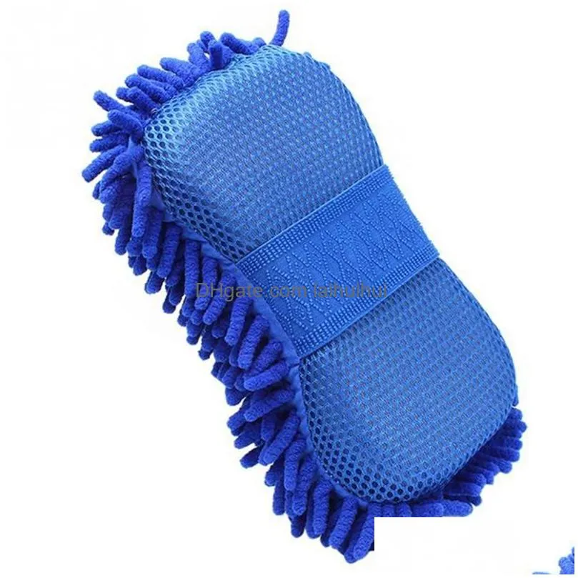  car care car microfiber chenille wash mitt cleaning washing mitt glove microfibre sponge cloth car washer