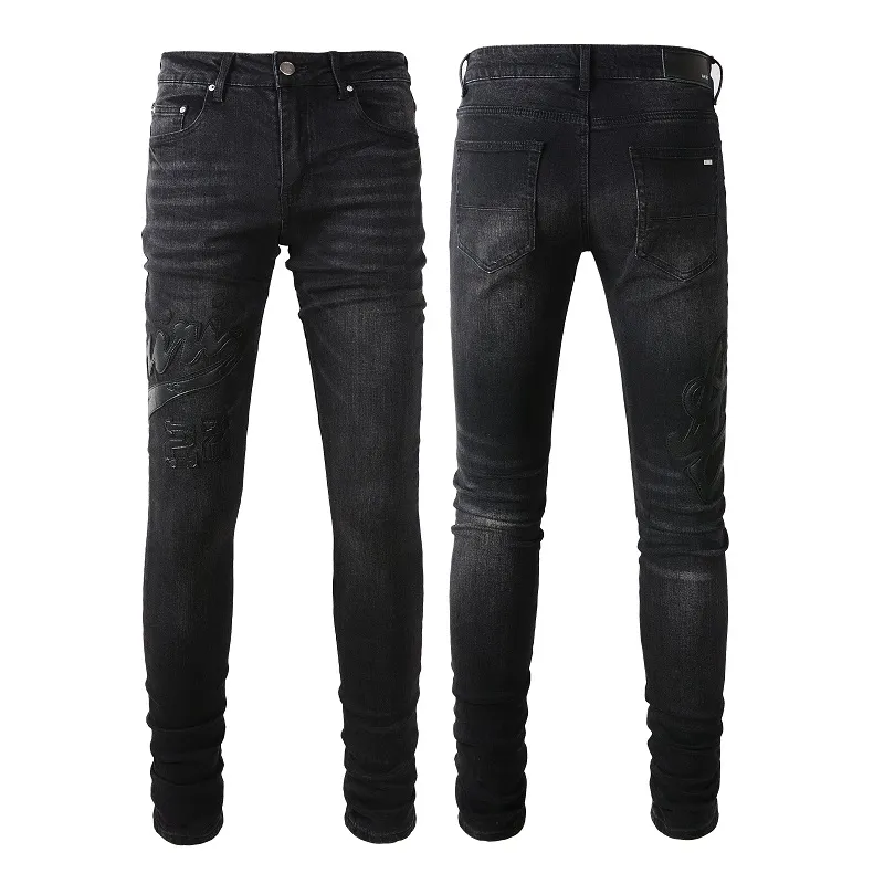 Purple jeans mens jeans Designer Jeans Fashion Distressed Ripped Bikers Womens Denim cargo For Men Black Pants Broken hole Skinny Jean