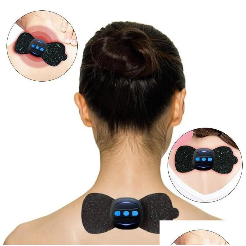 Massage Gun Mas Gun Mini Neck Cervical Vertebra Masr Electric Low Frequency Current Pse For Shoder Body Waist Arm Legs Relaxation Drop Dhogz