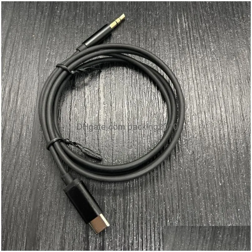 Cell Phone Cables Car O 1M 3Ft Usb Type C To 3.5Mm Male Jack Aux Headphone S Usbc Adapter Converter Computer For S22 S21 Note  D Dhuvj