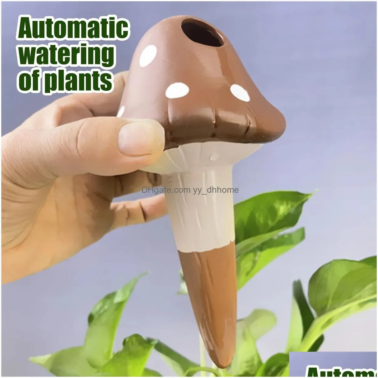 sprayers 4pcs self-watering mushroom spikes portable automatic terracotta globe small potted plant waterer cute garden device 231122