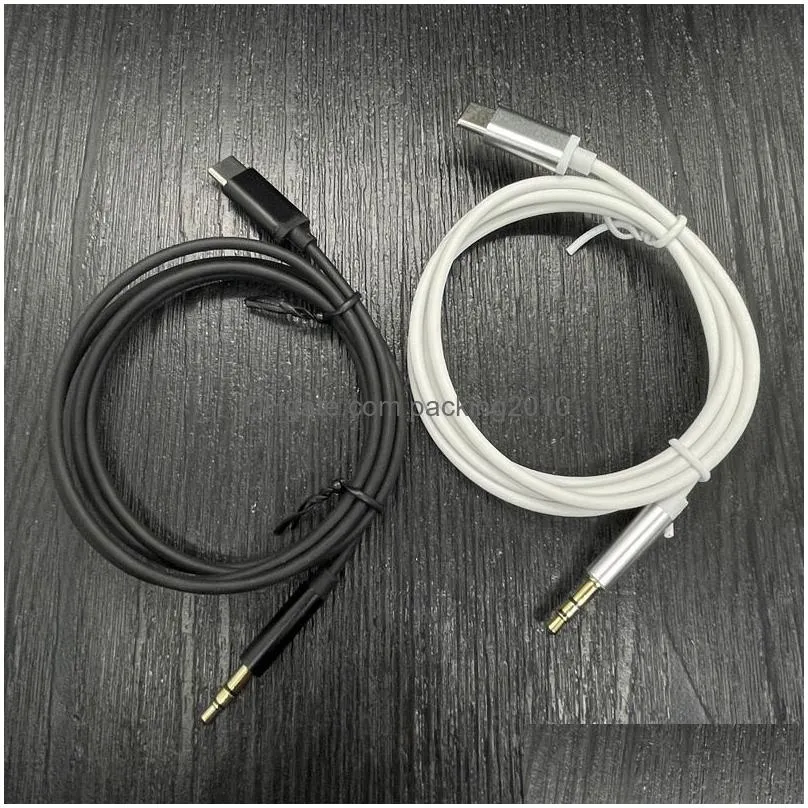 Cell Phone Cables Car O 1M 3Ft Usb Type C To 3.5Mm Male Jack Aux Headphone S Usbc Adapter Converter Computer For S22 S21 Note  D Dhuvj