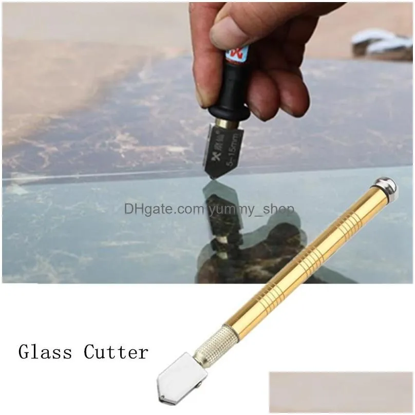 wholesale machining professional glass cutter portable construction tile sharp roller-type metal handle cutting tool wheelmachining