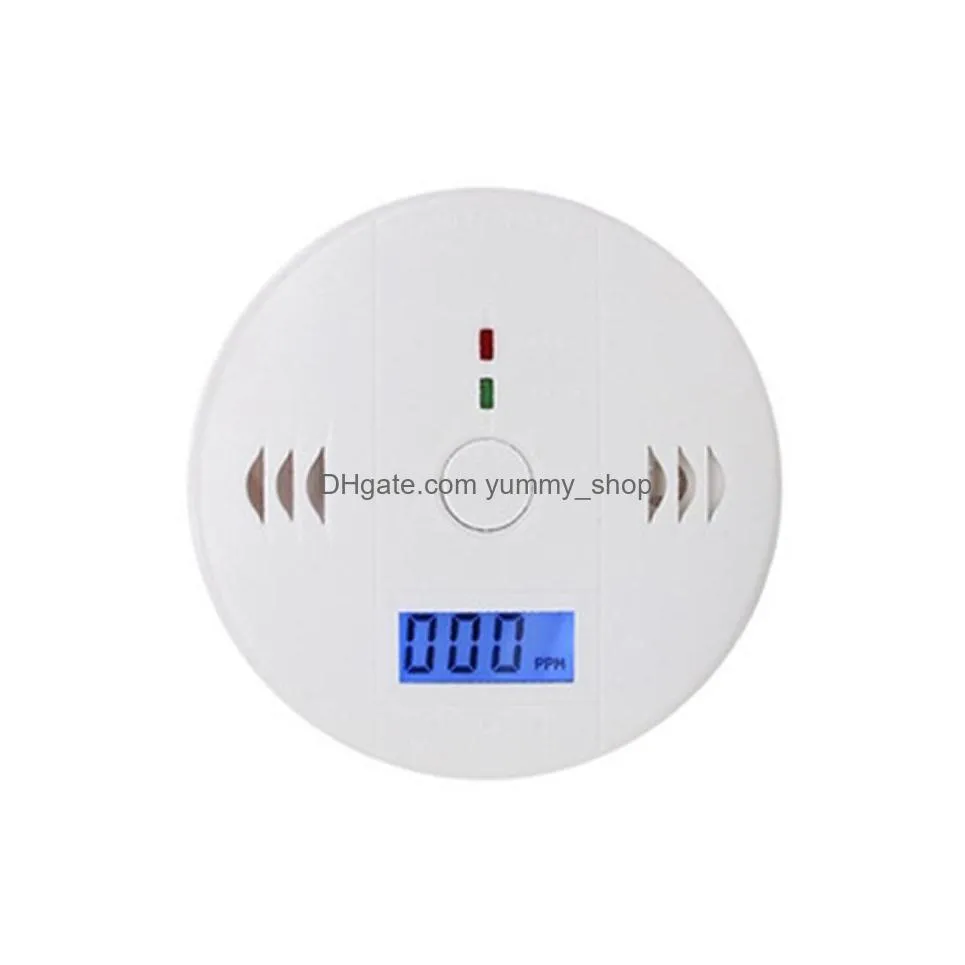 wholesale carbon monoxide tester alarm warning sensor detector gas fire poisoning detectors lcd display security surveillance home safety