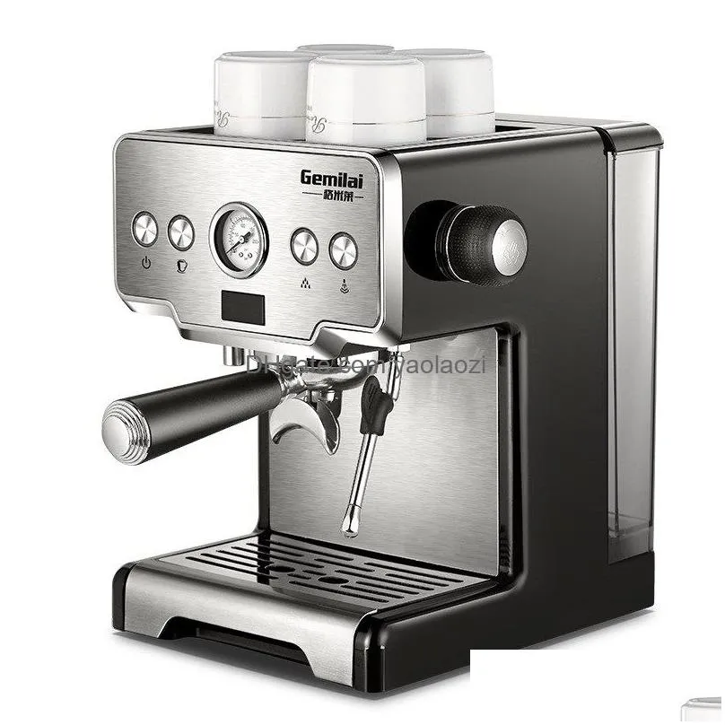 15 bar italian coffee machine stainless steel steam semi-automatic milk bubble espresso coffee maker commercial crm3605