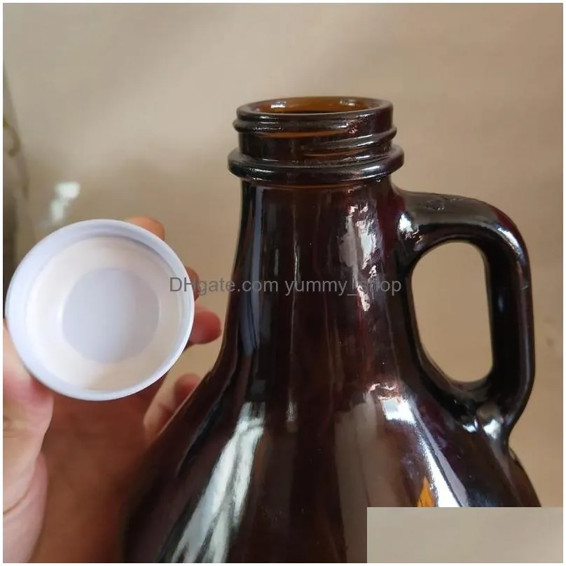 wholesale high quality 2l laboratory reagent bottle sealed jar brown california glass with handle lab supplies