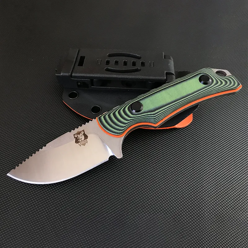 Liome 15017 Fixed Blade Tactical Knife Dual Color G10 Handle Outdoor Camping Portable Survival Straight Knives