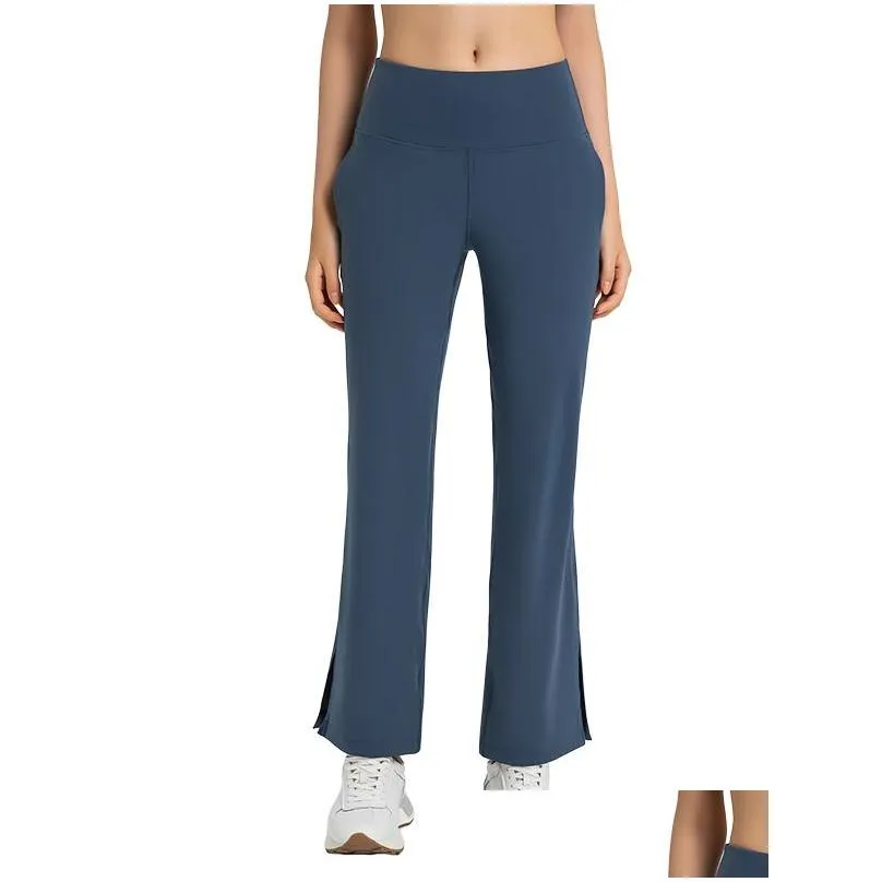 L-w030 Commuter Loungeful Slight Flared Pant High-Rise Yoga Pants Skin-Friendly Wide Leg Sweatpants Sweat Wicking Breathable Women