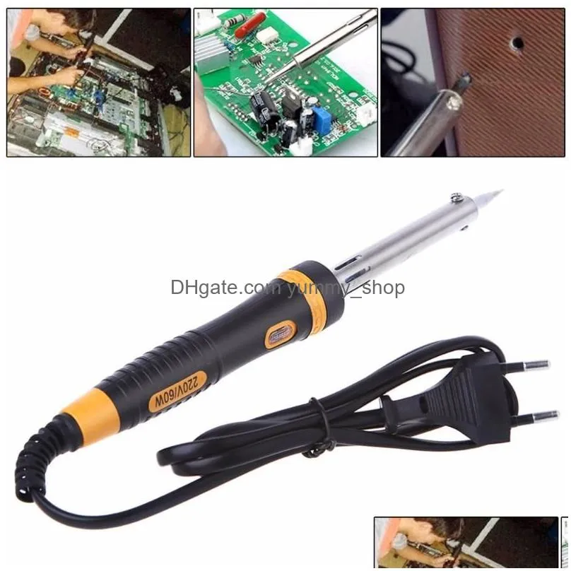 wholesale machining 220v electric soldering iron heating tool lightweight welding 26 cm with eu plugmachining