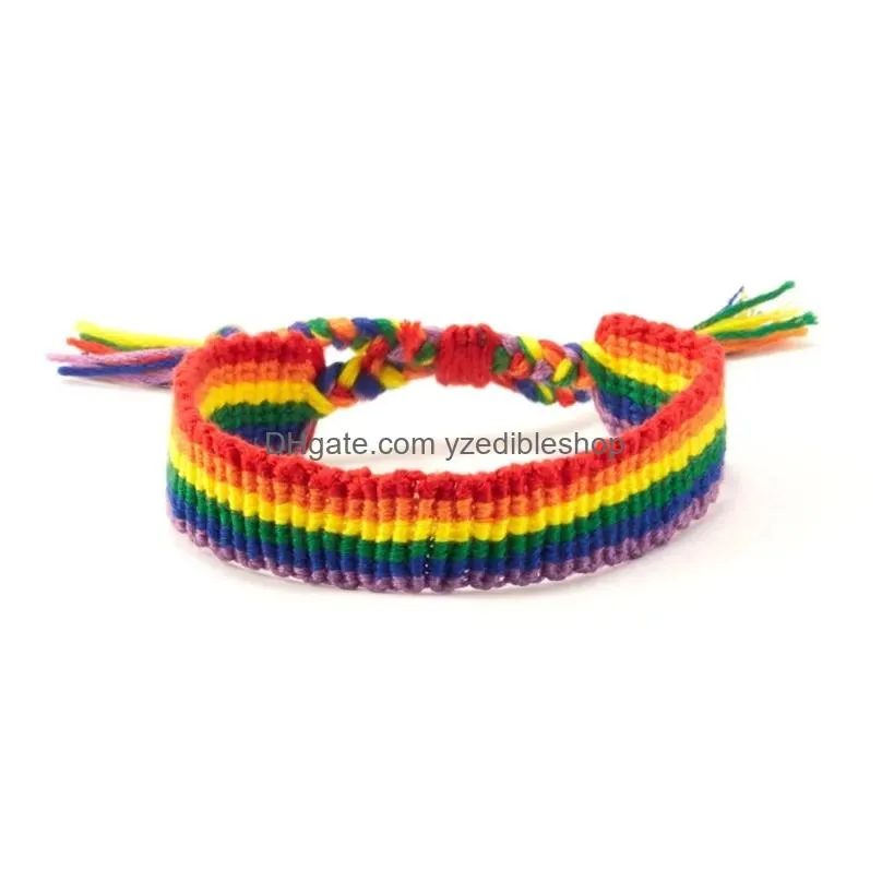 braided bracelets minimalist hand-woven bracelets charm rainbow bracelets mens womens armbands jewellery accessories