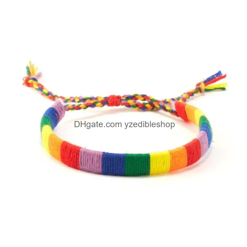 braided bracelets minimalist hand-woven bracelets charm rainbow bracelets mens womens armbands jewellery accessories
