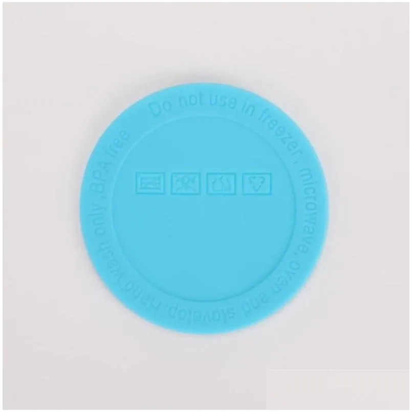 Party Favor Antislip Cup Mat Sile Coaster Round Bumpers Rubber Bottom Waterproof Heat Resistant For 20Oz Tumbler 0406 Drop Delivery Ho Dhh84