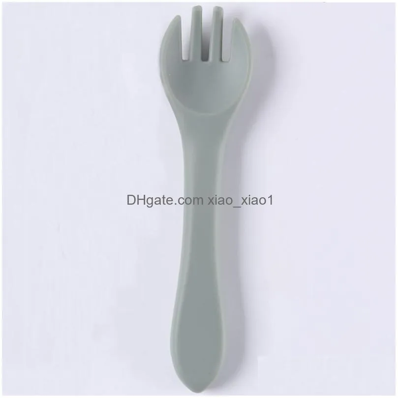 reusable silicone spoons heat resistant fashion design cooking utensi mixing color spoons 122137