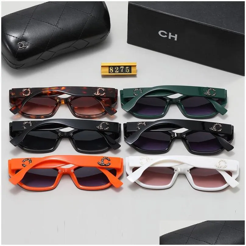 Luxury designer sunglasses for women with large sunglasses cat eye sunglasses 6 colors waterproof anti-UV polarized men and women sunglasses nice