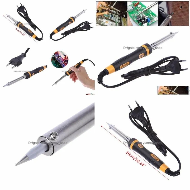 wholesale machining 220v electric soldering iron heating tool lightweight welding 26 cm with eu plugmachining