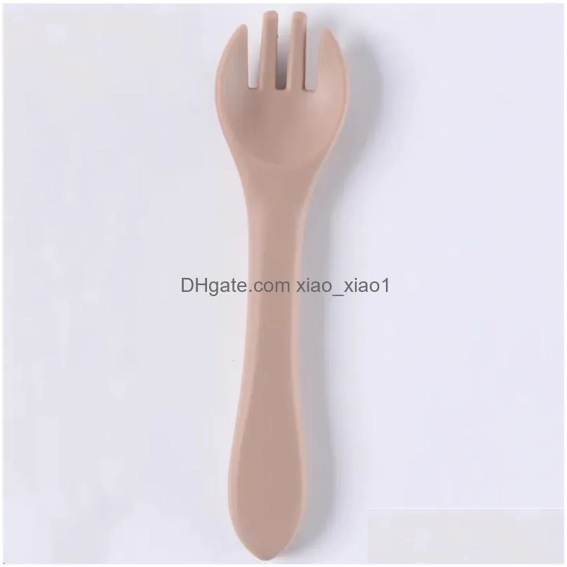 reusable silicone spoons heat resistant fashion design cooking utensi mixing color spoons 122137