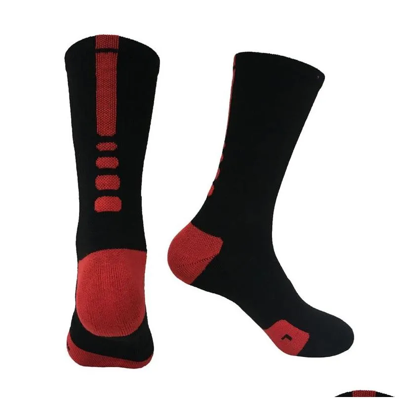 European and American professional elite basketball socks long knee towel bottom sports socks fashion fitness men`s socks