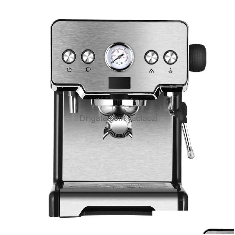 15 bar italian coffee machine stainless steel steam semi-automatic milk bubble espresso coffee maker commercial crm3605