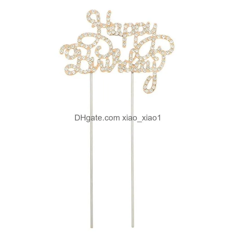 metal happy birthday cake topper cake tools party cakes decoration 1221953