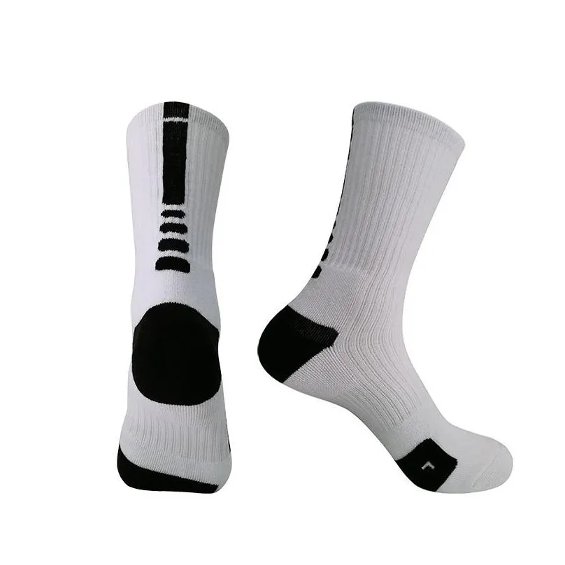 European and American professional elite basketball socks long knee towel bottom sports socks fashion fitness men`s socks