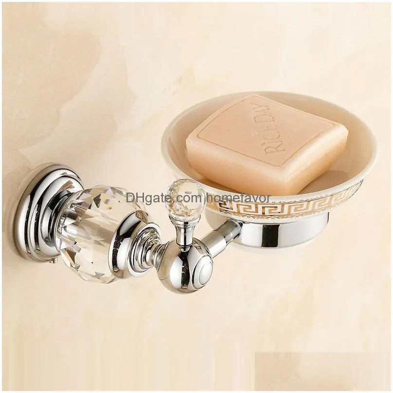 soap dishes euro style crystal brass soap holder ceramics soap dish for bathroom home decoration bathroom accessories hk-31
