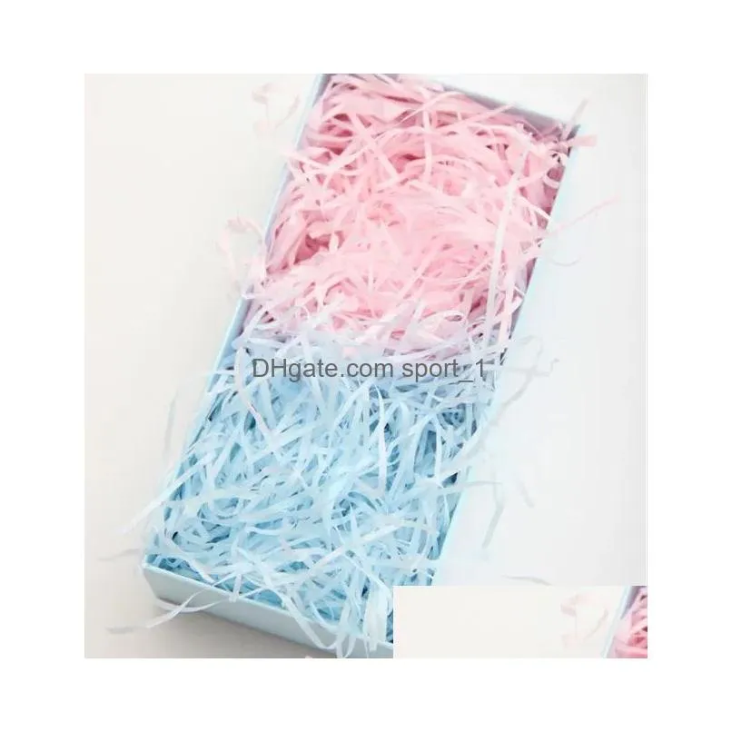 top quality shredded paper for gift baskets wrap 20g box decoration filling material christmas wedding marriage home supply