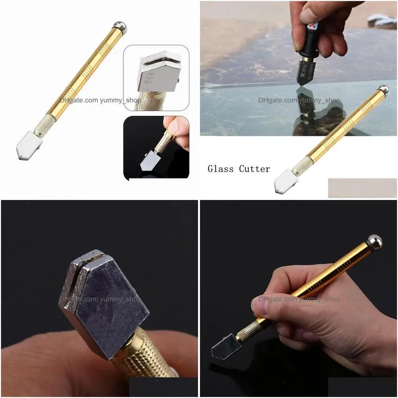 wholesale machining professional glass cutter portable construction tile sharp roller-type metal handle cutting tool wheelmachining