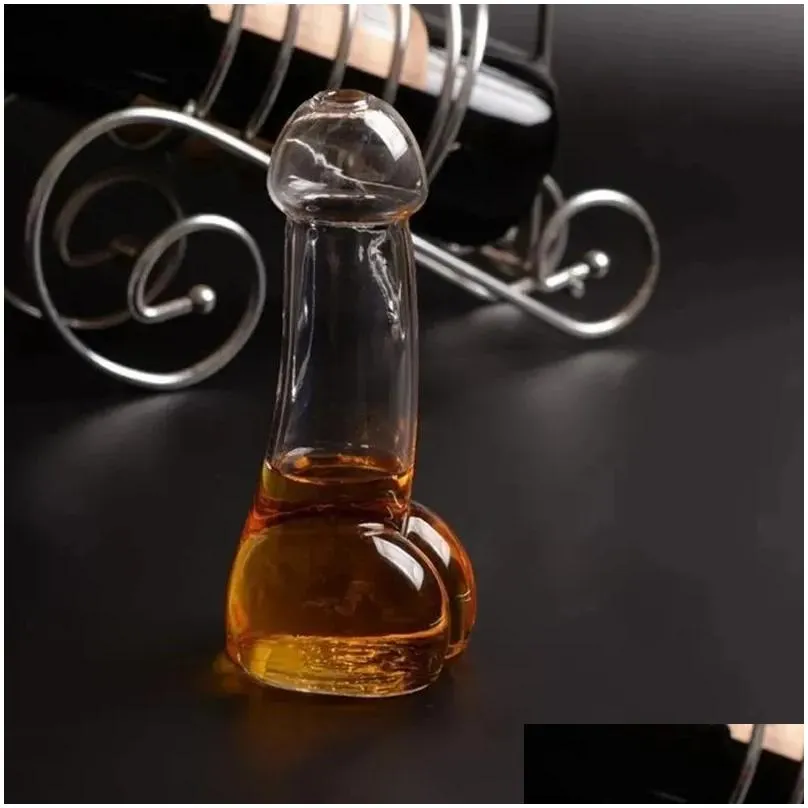 Water Bottles Creative Decanter Penis Glass Wine Juice Cup Whisky Champagne Brandy Funny Cocktail Mug for Bar Ktv and Night Show Parties