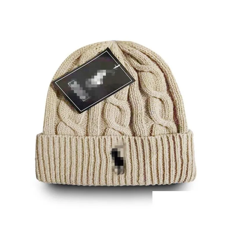 2023 New Designer Polo Beanie Unisex Autumn Winter Beanies Knitted Hat Men Women Hats Classical Sports Skull Caps Kaleen-6 CXG10112